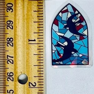 🌀10/$10🌀 Holographic Mosaic Window Reusable Sticker Decal